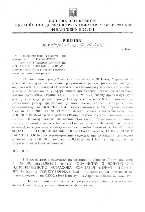 Регистрационные документ